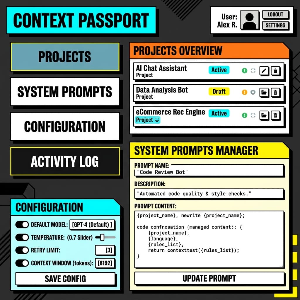Context Passport interface preview