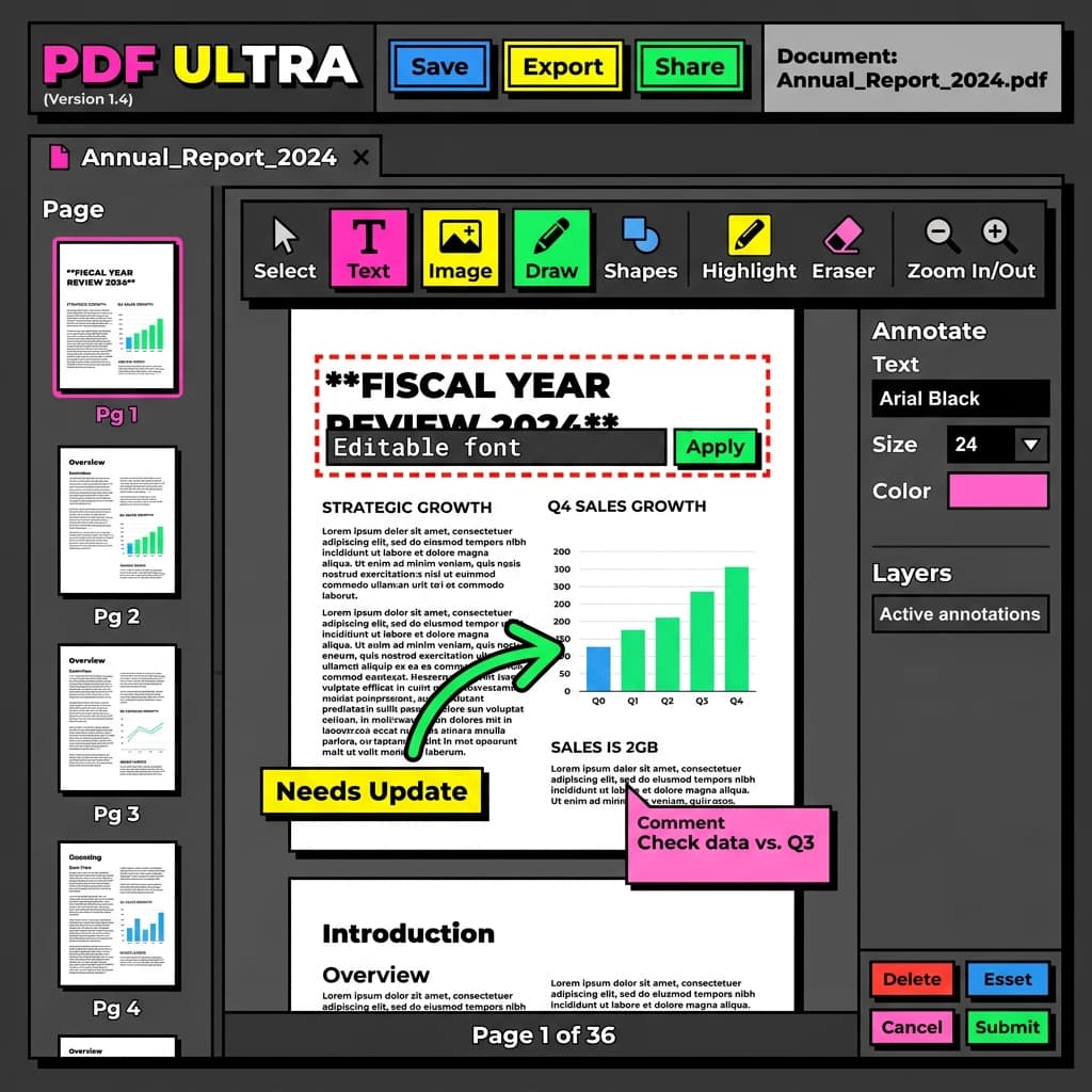 PDF Editor interface preview